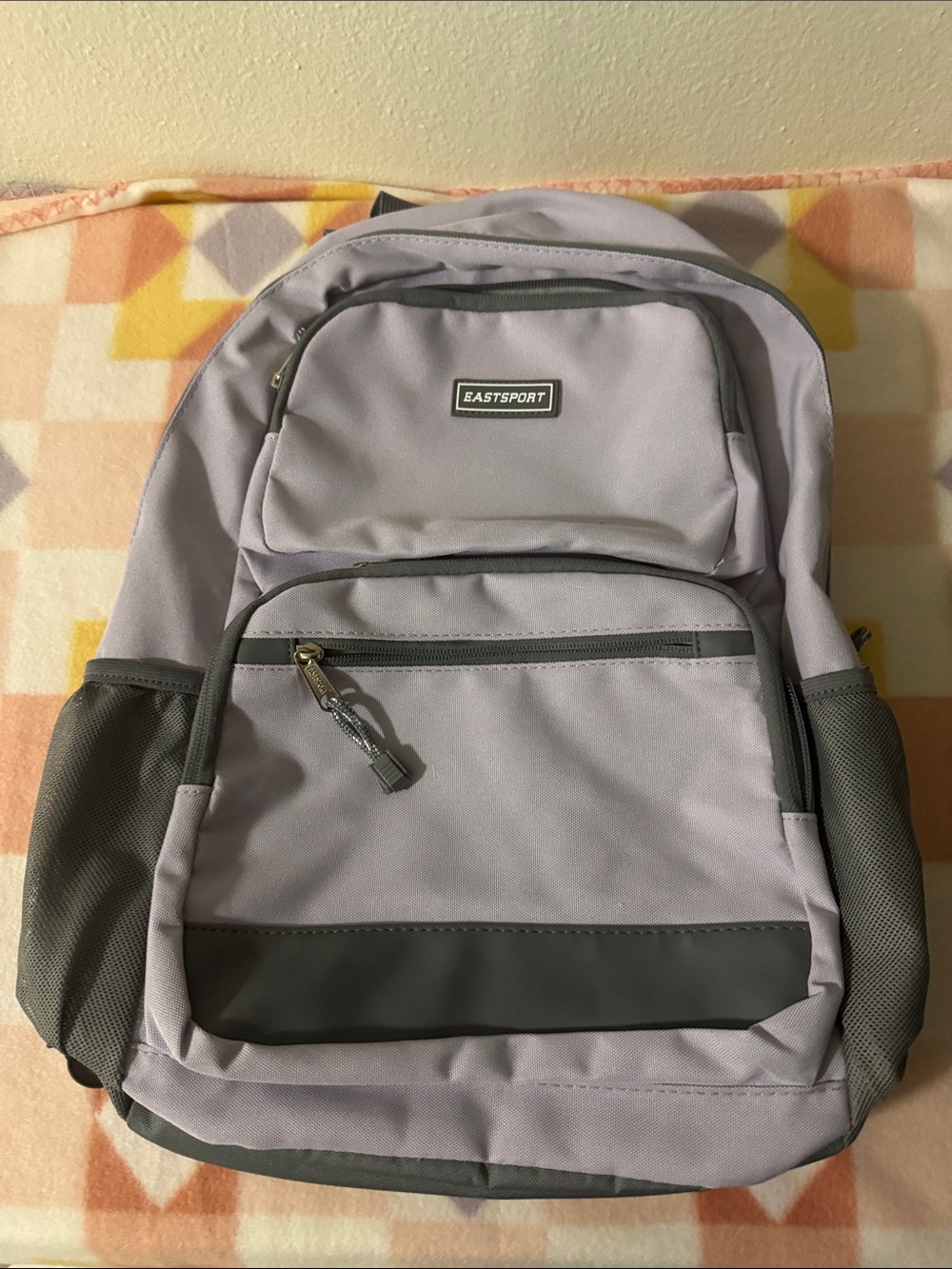 Eastsport Woman’s  Light Purple and Grey Backpack